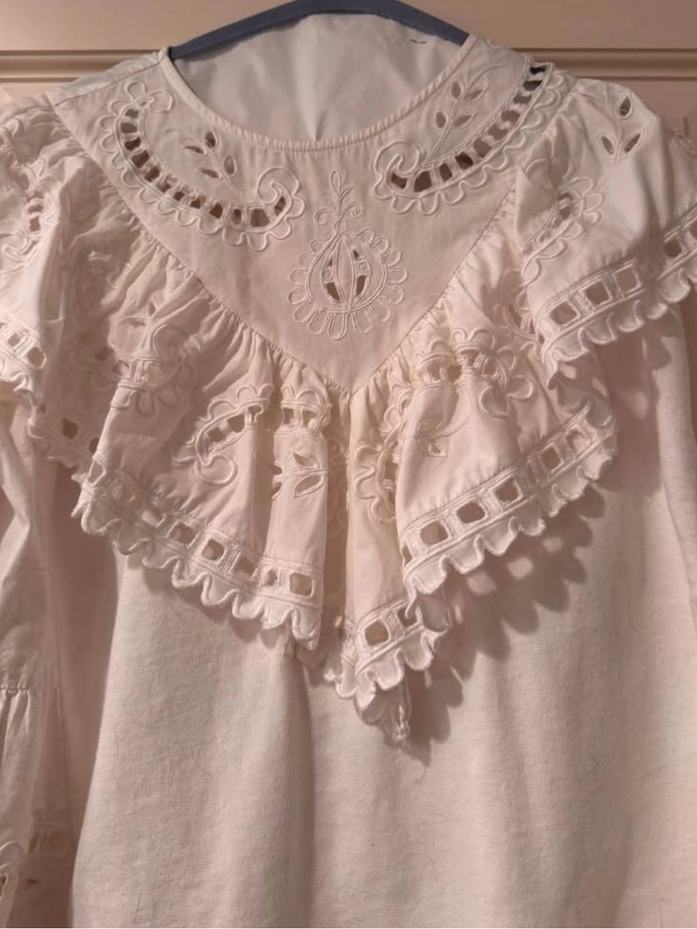 Sea White Santos Eyelet Sweatshirt